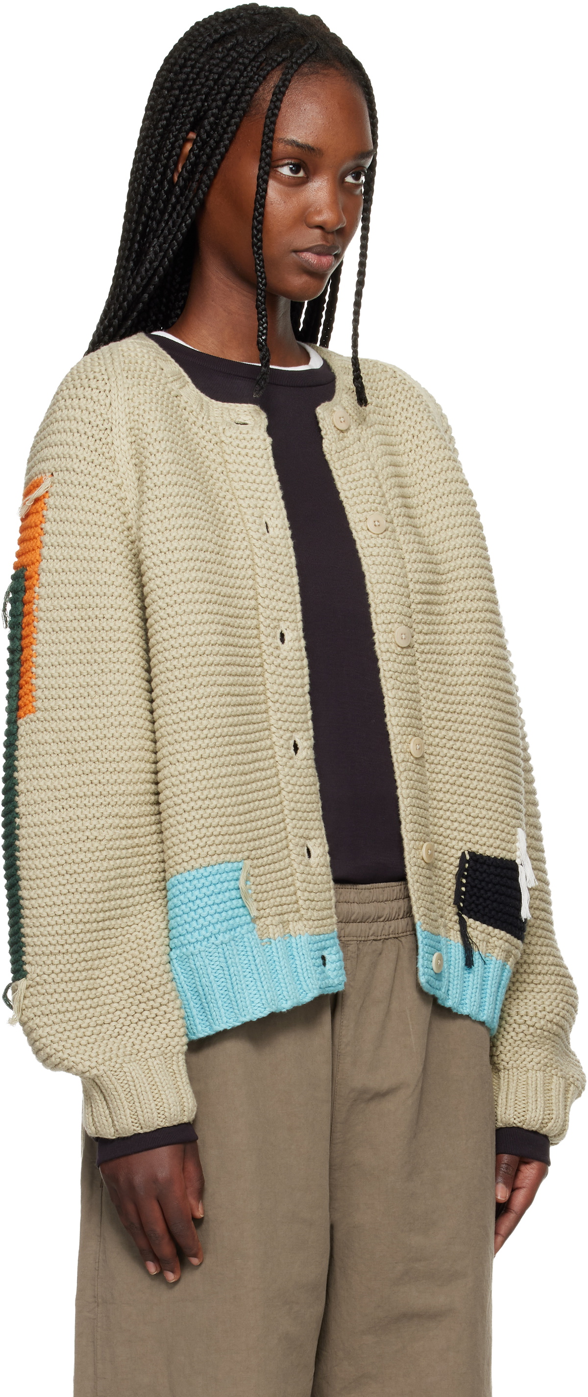 YMC Beige Atomic Cardigan