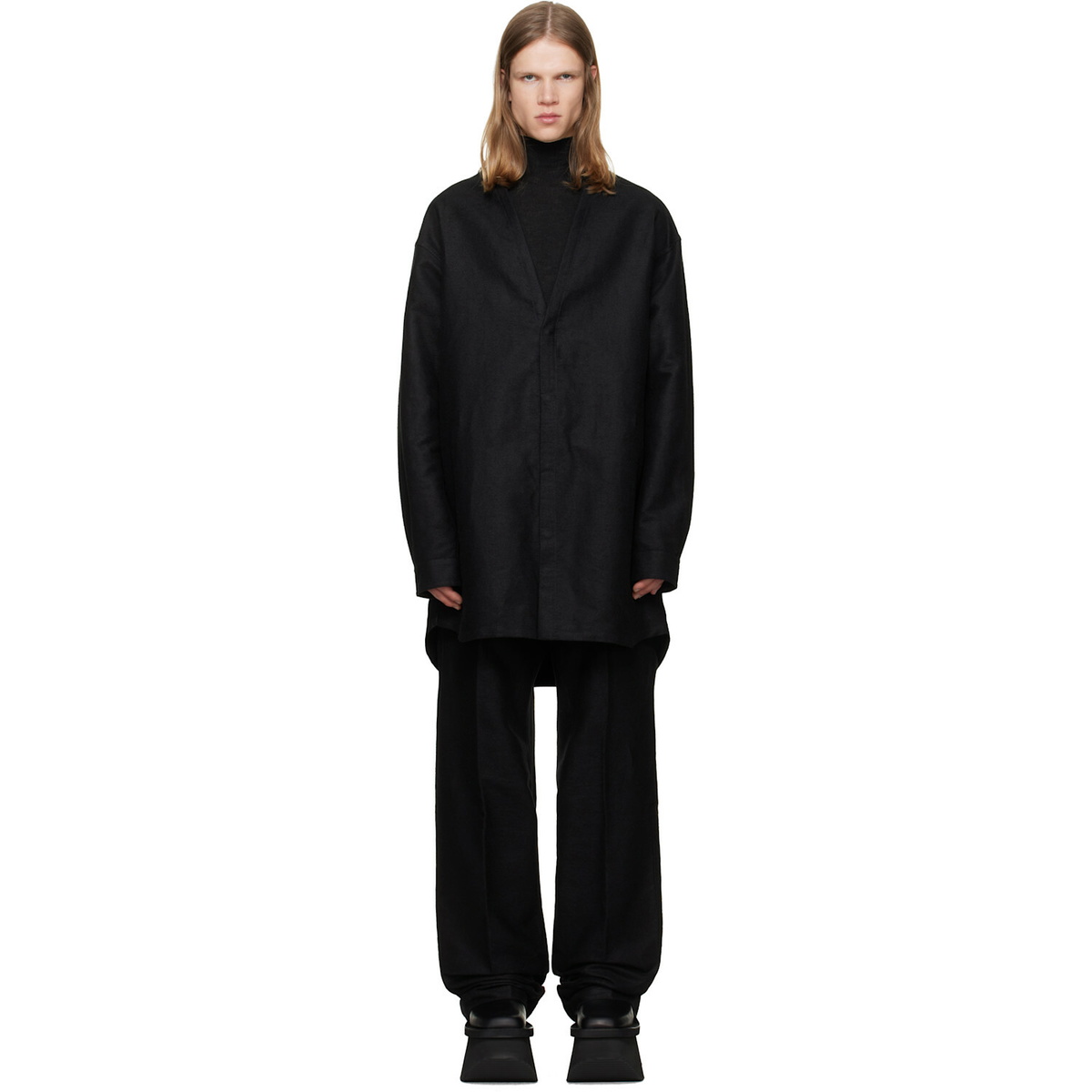 Rick Owens Black Concordian Shirt