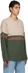 Martin Asbjørn Pink & Green Organic Cotton Samuel Long Sleeve T-Shirt