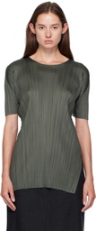 PLEATS PLEASE ISSEY MIYAKE Gray Monthly Colors June T-shirt