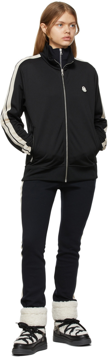 Moncler Genius 8 Moncler Palm Angels Black Logo Zip-Up
