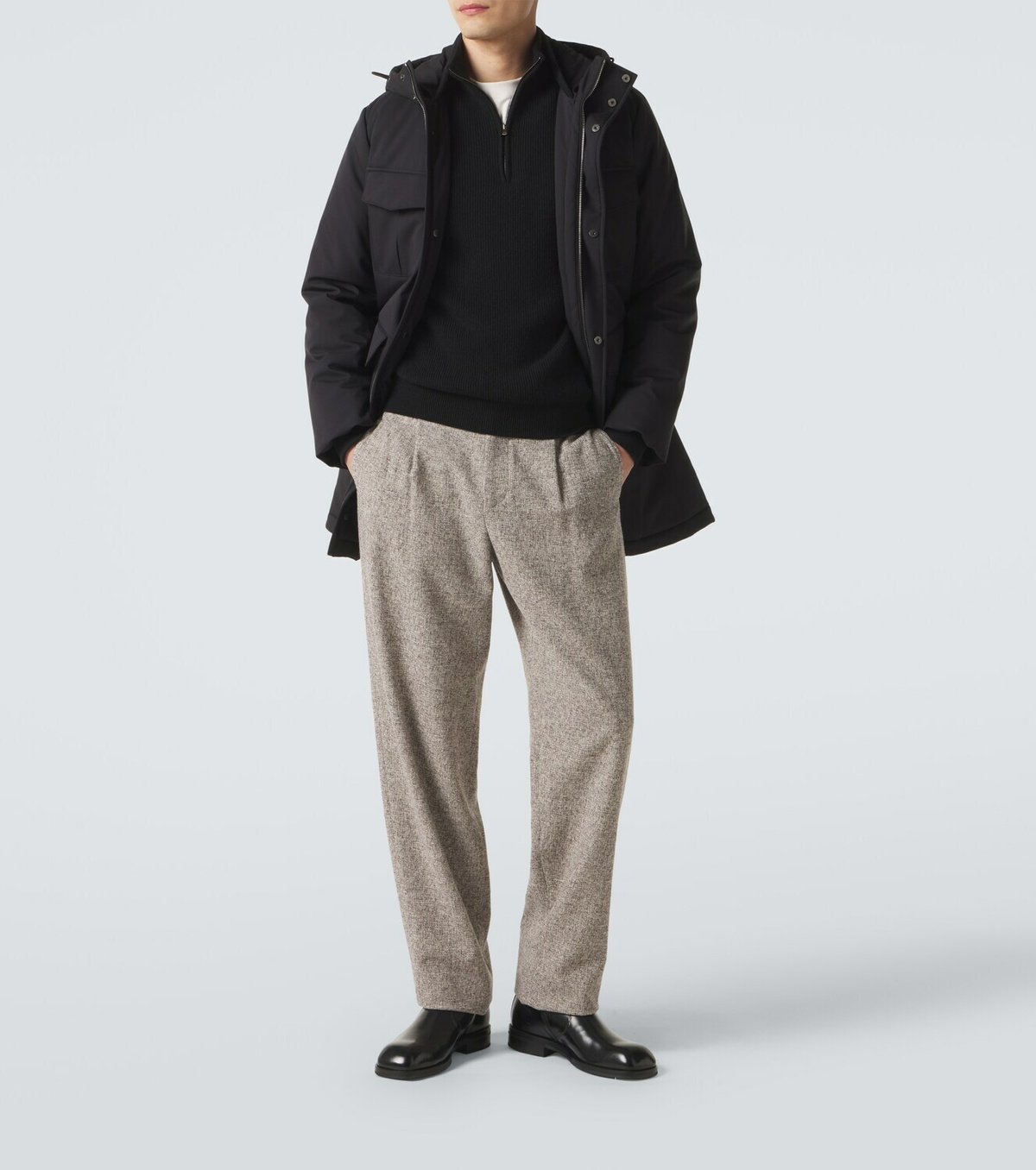 Agnona Cashmere half-zip sweater