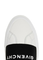 Givenchy City Court White Leather Sneakers, Sneakers, White, Leather White And Black