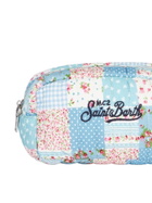 MC2 Saint Barth Light Blue Flower Quilted Soft Pouch
