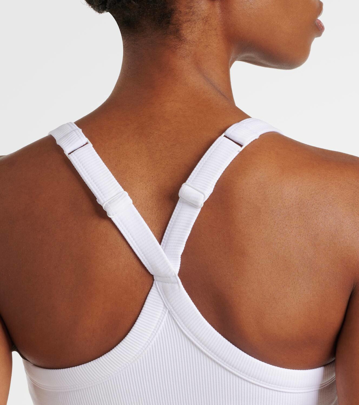 Alo Yoga Ribbed-knit bra top