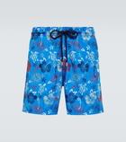 Vilebrequin Tropical Turtles embroidered swim trunks