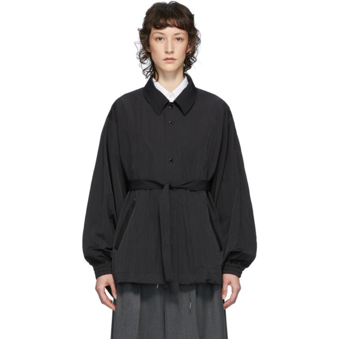 Fumito Ganryu Black Kimono Coach Jacket Fumito Ganryu