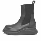 Rick Owens DRKSHDW Men's Beatle Abstrast Vegan Leather Boots in Black