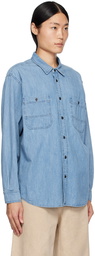 Isabel Marant Blue Vhelynton Denim Shirt