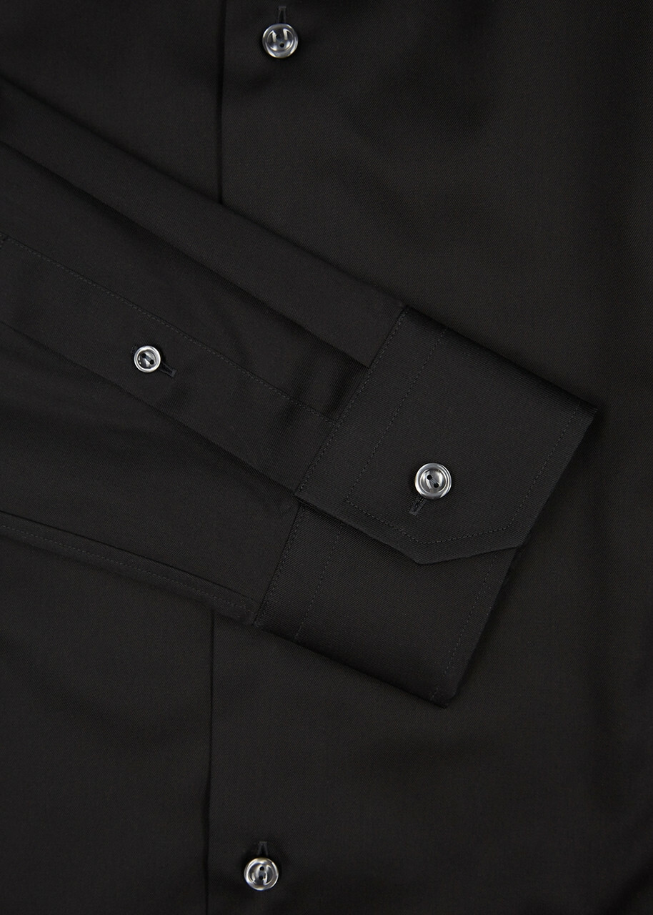 Eton Black Cotton-twill Shirt