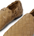 BOTTEGA VENETA - Intrecciato Leather Slippers - Brown