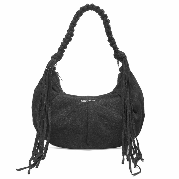 Photo: Holzweiler Women's Cocoon Small Bag with Tassel in Black Washed 