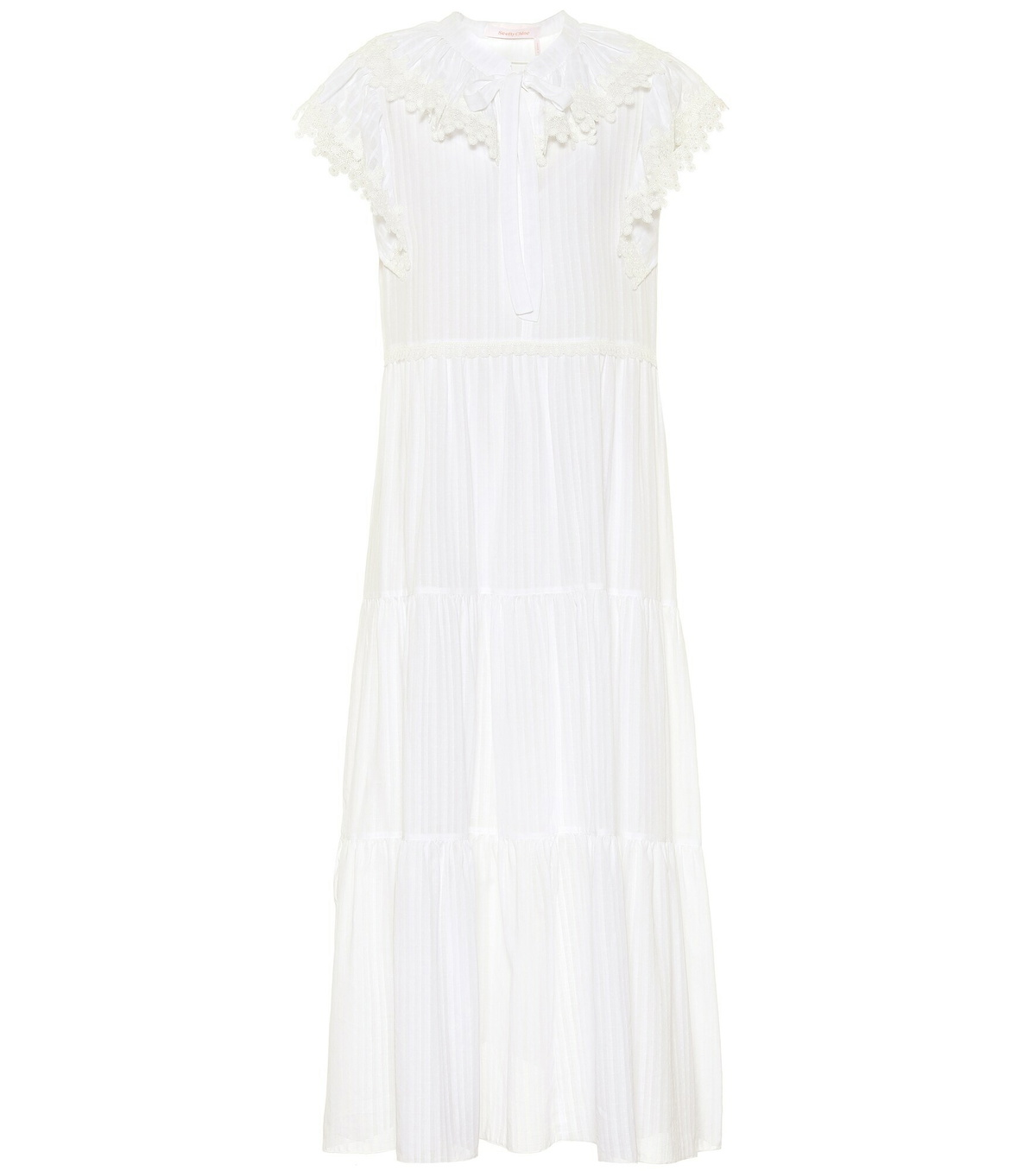 See By Chloe - Cotton-voile midi dress See by Chloe