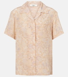 Chloé Floral silk bowling shirt