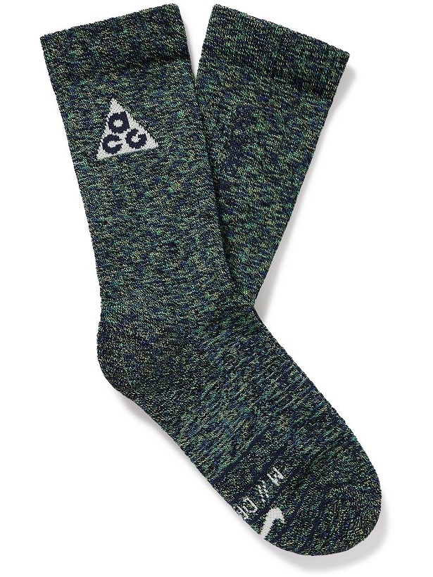 Photo: Nike - ACG Kelley Ridge Knitted Socks - Green