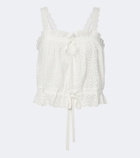 Ulla Johnson Isola broderie anglaise cotton top