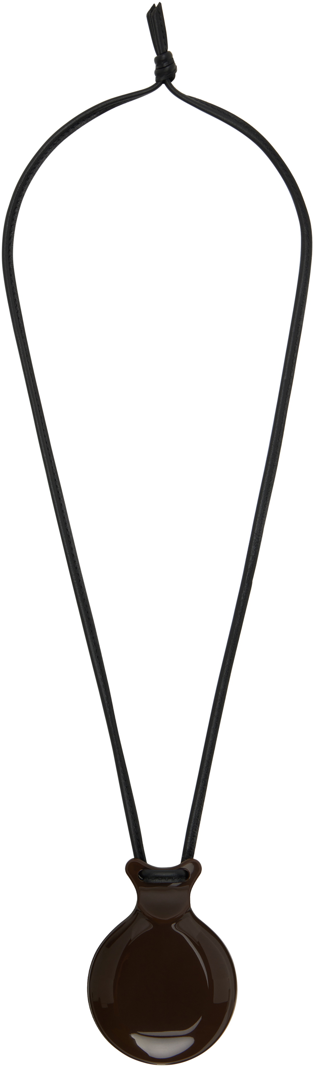 LEMAIRE Black & Brown Castanet Necklace Lemaire