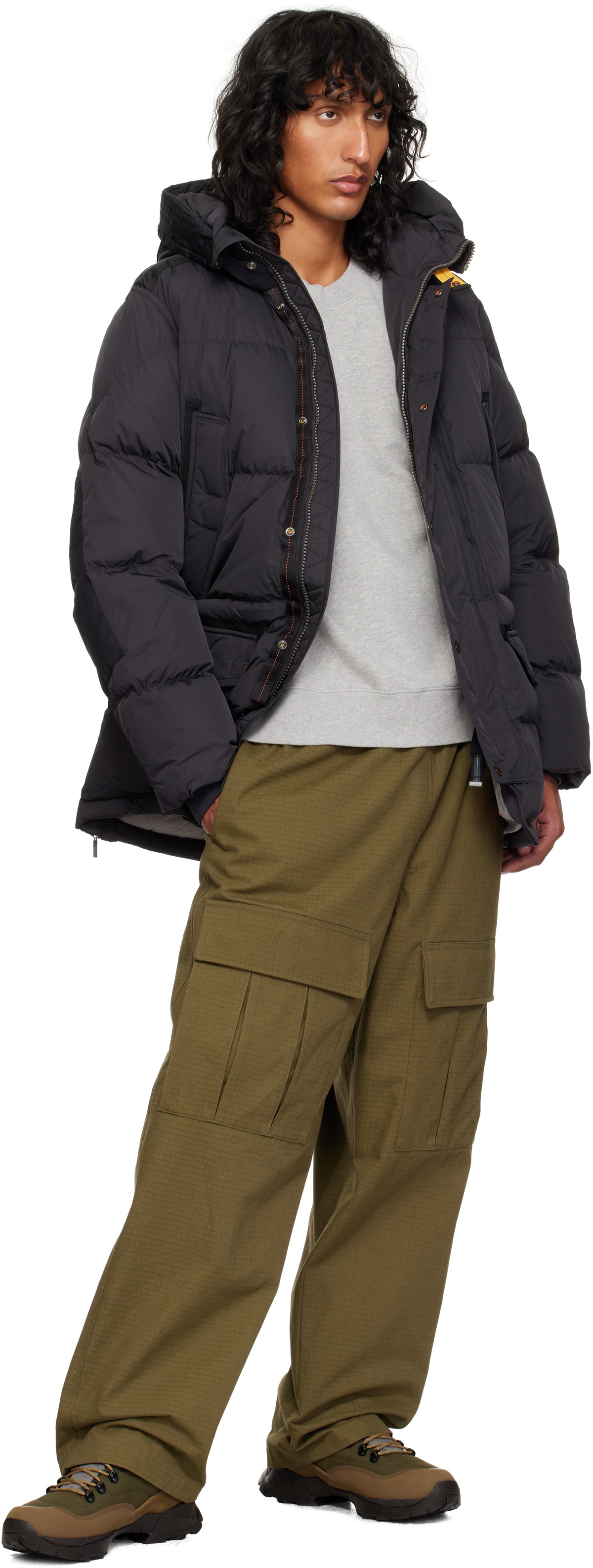 Parajumpers Black Harraseeket Down Jacket Parajumpers