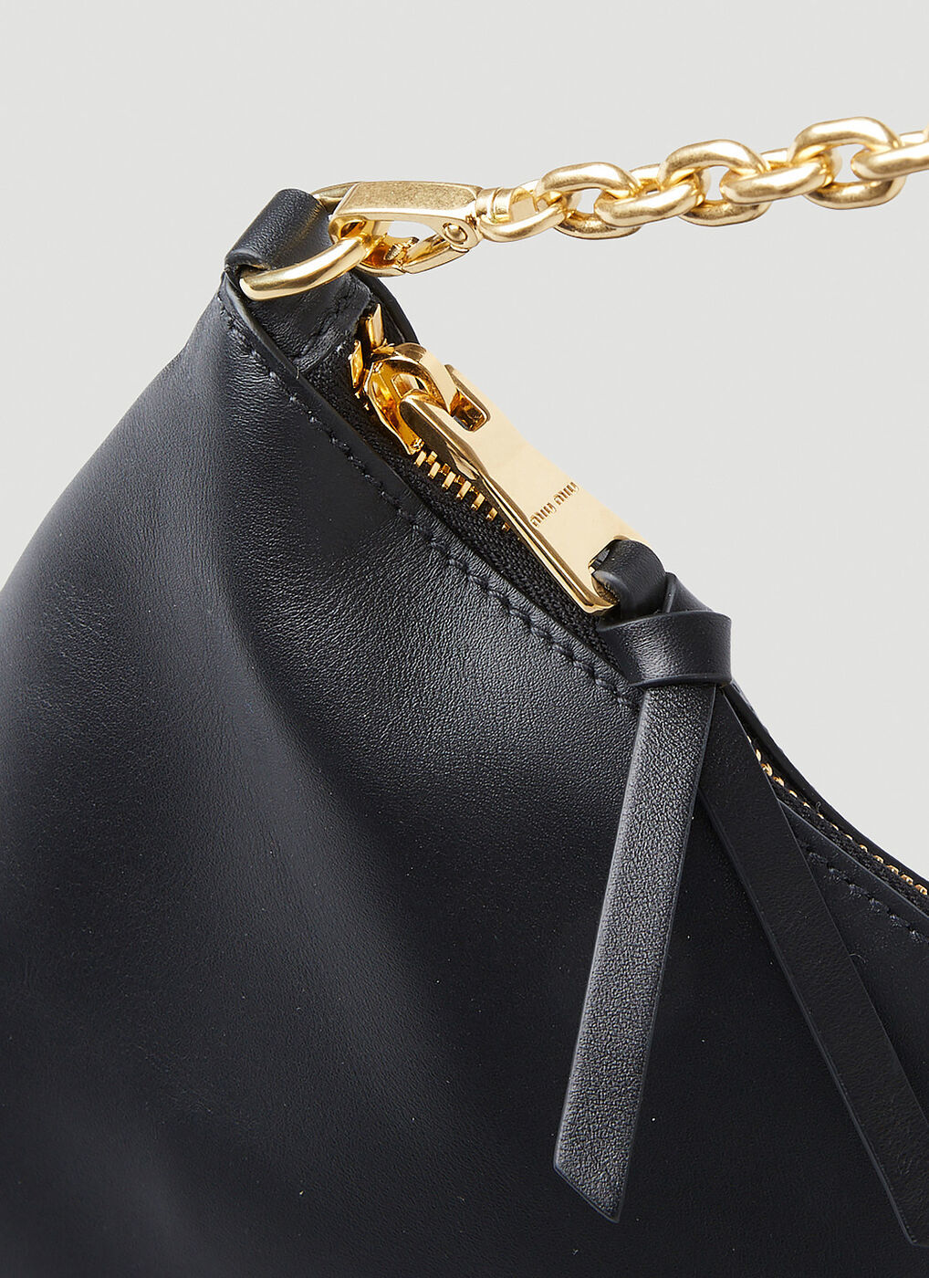 Miu Miu Softy Shoulder Bag in Black