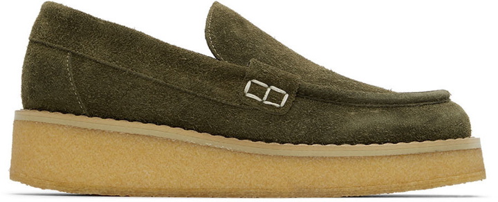 Photo: Maison Margiela Green Suede Loafers