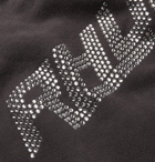 Rhude - Oversized Logo-Embellished Loopback Cotton-Jersey Hoodie - Men - Gray