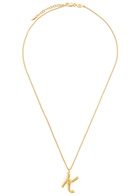 Missoma K Initial 18kt Gold-plated Necklace