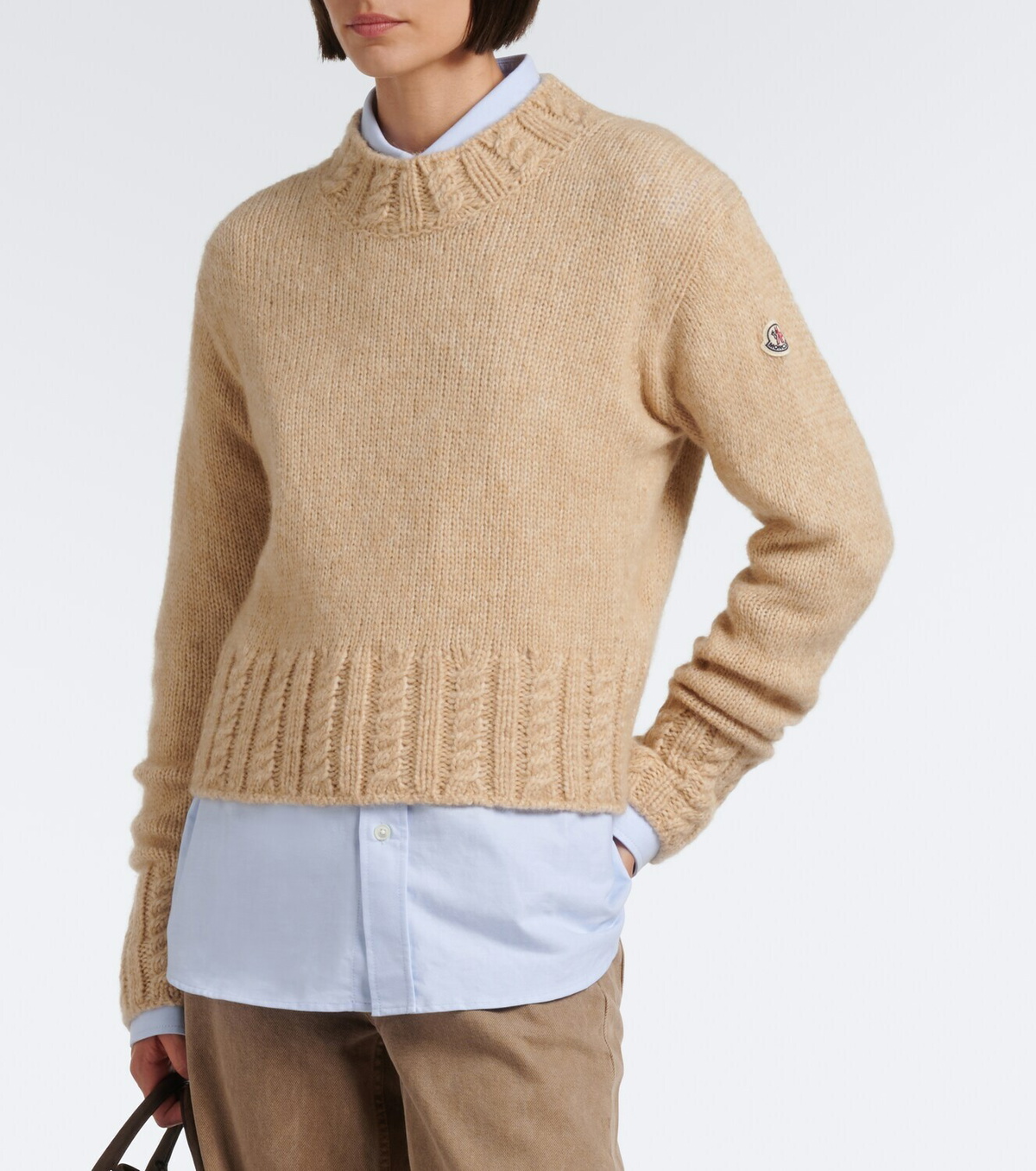 Moncler Alpaca and wool-blend sweater