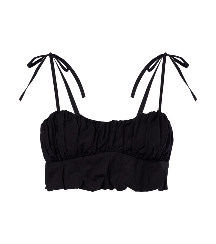 Photo: Faithfull Pelea ruched cotton crop top