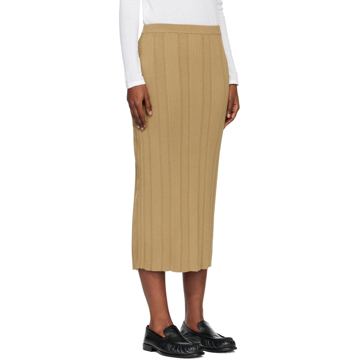 Proenza Schouler Khaki Ryanne Midi Skirt