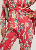 Etro Printed Flared-leg Satin Trousers Multicoloured