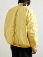 Marant - Bakya Oversized Logo-Embroidered Padded Cotton-Blend Bomber Jacket - Yellow