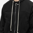 Rick Owens Men's Zip Up Hoody in Black