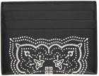 Givenchy Black Leather Bandana Card Holder
