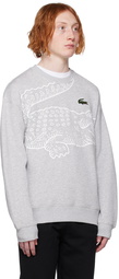 Lacoste Gray Croc Sweatshirt