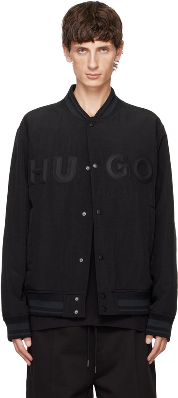 Photo: Hugo Black Logo Bonded Bomber