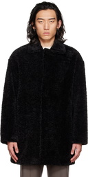 AMOMENTO Black Oversized Coat