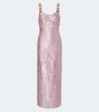 Versace Duchess satin gown