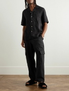 A Kind Of Guise - Tarun Tapered Cotton-Canvas Cargo Trousers - Black
