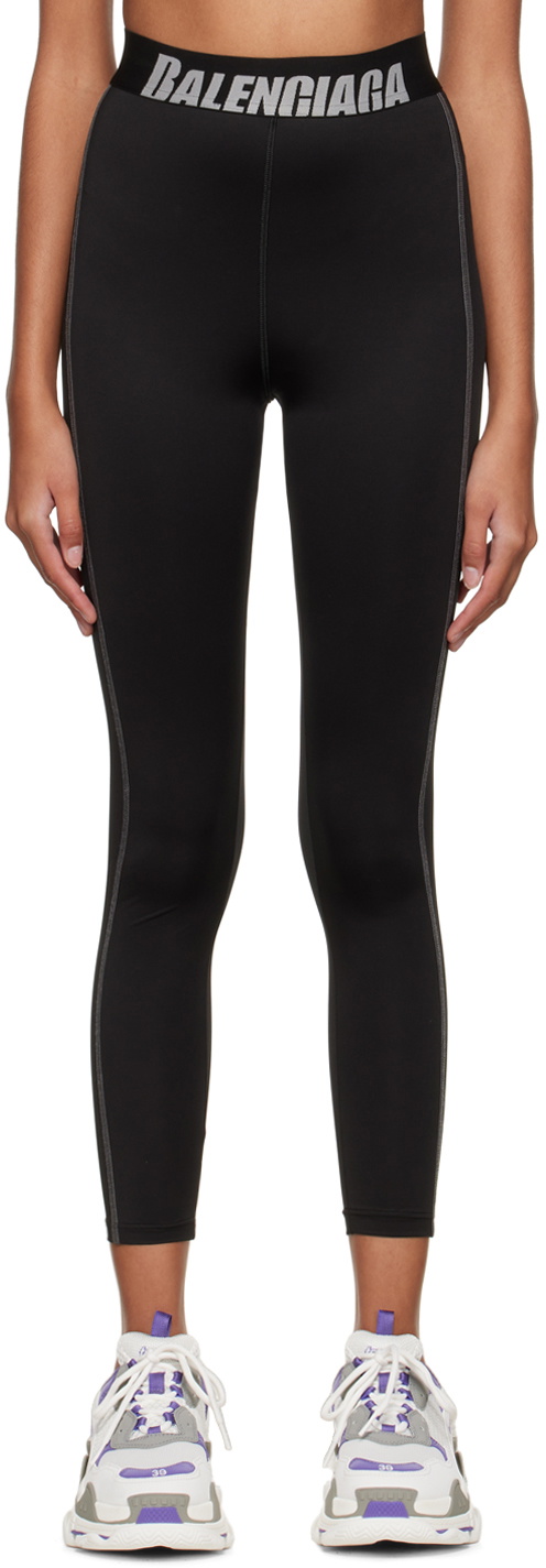 Balenciaga Black Athletic Cut Leggings Balenciaga