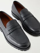 Zegna - Full-Grain Leather Loafers - Black