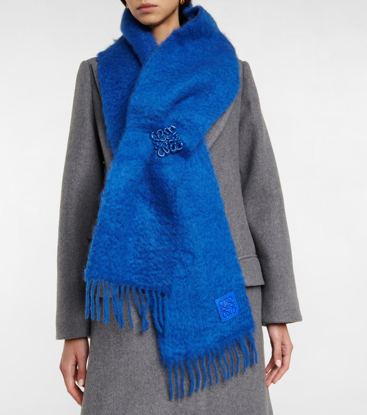 Loewe - Mohair and wool brooch scarf Loewe