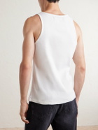 Corridor - Ribbed Cotton Tank Top - White