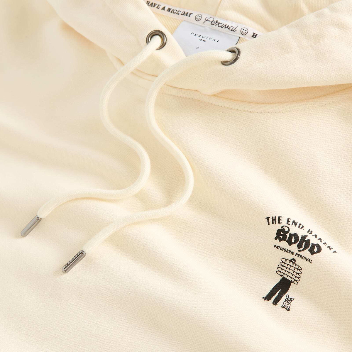 Percival Men's Patisserie Hoodie - Presented by END. in Ecru