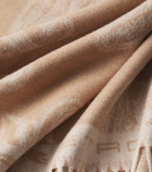 Etro Fringed paisley wool throw