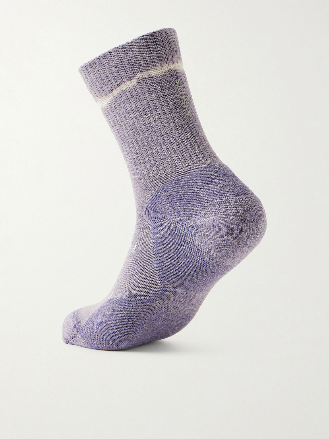 Satisfy - Stretch Merino Wool-Blend Socks - Purple