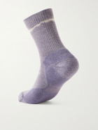 Satisfy - Stretch Merino Wool-Blend Socks - Purple