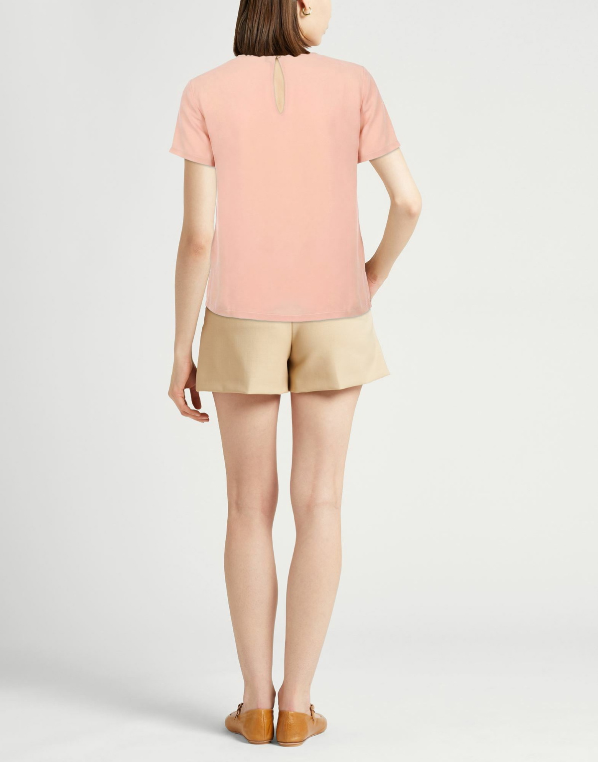 120% Lino Womens Top in Pink