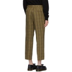 Andersson Bell Khaki Raw-Cut Wool Trousers