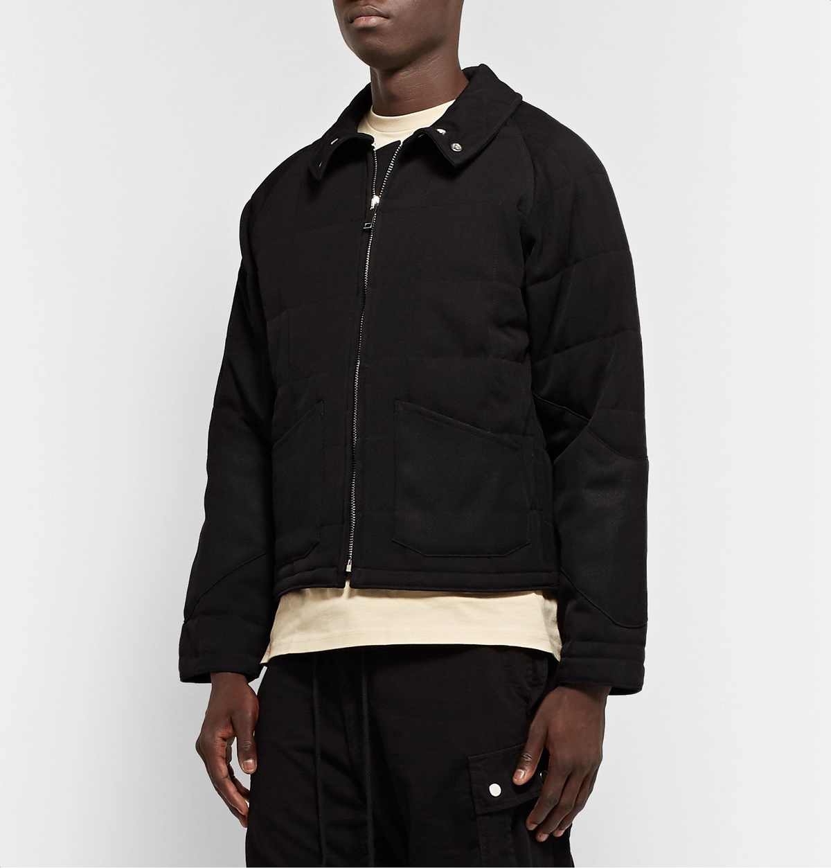 Billy Build Jacket BILLY - Quilted Wool-Twill Jacket - Black Billy