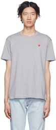 COMME des GARÇONS PLAY Gray Heart T-Shirt